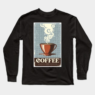 Vintage style Coffee Long Sleeve T-Shirt